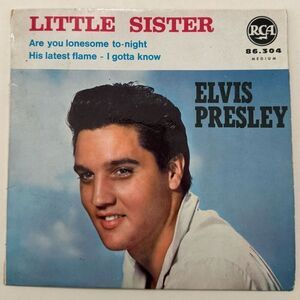 Elvis Presley Little Sister 45 Record Sleeve ONLY - RCA 86.304 - NO RECORD